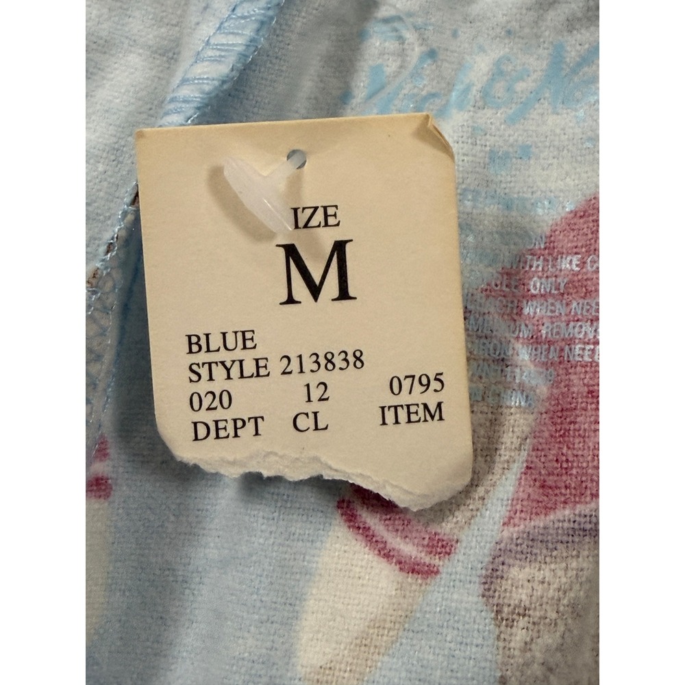 Nick & Nora Blue Sock Monkey Pajama Pants Mens Medium Cotton Bowling Retro - Picture 5 of 11